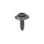8 x 1 1/4 Phillips Oval Head Sems Screws With Countersunk Washer (#6 Head) Black Phosphate