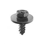 M5 x 16 Phillips Hex Head Sems Sheet Metal Screws w/ Free Spinning Washer (50 pieces per package)