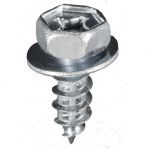 M6.3 x 18mm Phillips Hex Head Sems Tapping Screw (25 pieces per package)
