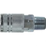 3/8 Industrial Interchange x 3/8 Male NPT Steel Coupler