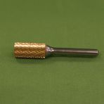 SA12 Cylinder Shape Double Cut Tin Coated Carbide Bur