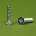 5/16-18 x 3 Phillips Flat Head Machine Screws Zinc