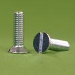 1/4-20 x 2 Slotted Flat Head Machine Screws Zinc