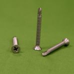 1/4 X 1 1/4 Phillips Flat Head Teks Screws 410 Stainless