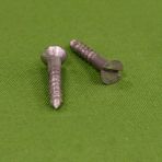 8 x 1 Slotted Flat Head Wood Screws Aluminum