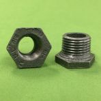 1 1/2 X 1/4 Male/Female Hex Bushings Black Malleable (150#)